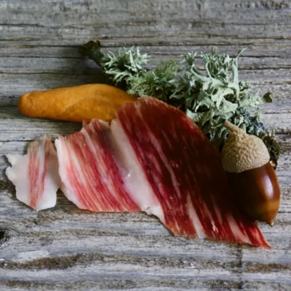 Jamón Ibérico de bellota loncheado a cuchillo / Pack 10 x 100 gms